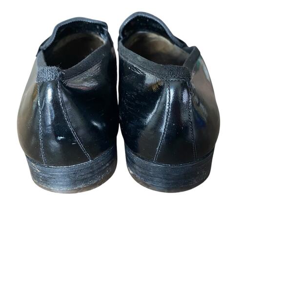 Salvatore Ferragamo Antoane Tuxedo Black Patent Leather Loafer Shoes size 10 main image 8